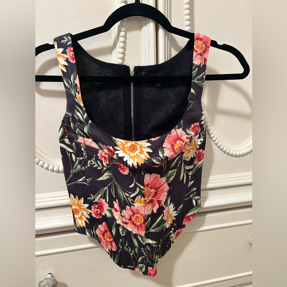 FLOWER CORSET TOP